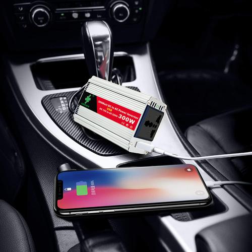 跨境工廠power inverter dc12v轉ac220v110v300w車載逆變器轉換器